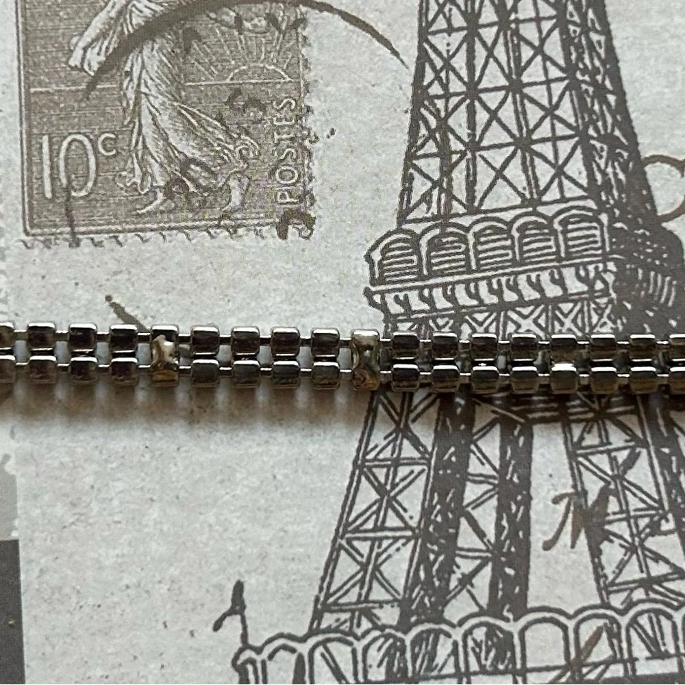 Vintage Double Tennis Rhinestone Bracelet
